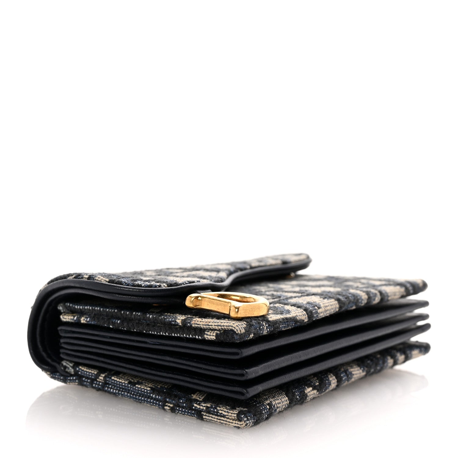 Christian Dior Oblique Saddle 5-Gusset Card Holder Blue 4 of 8