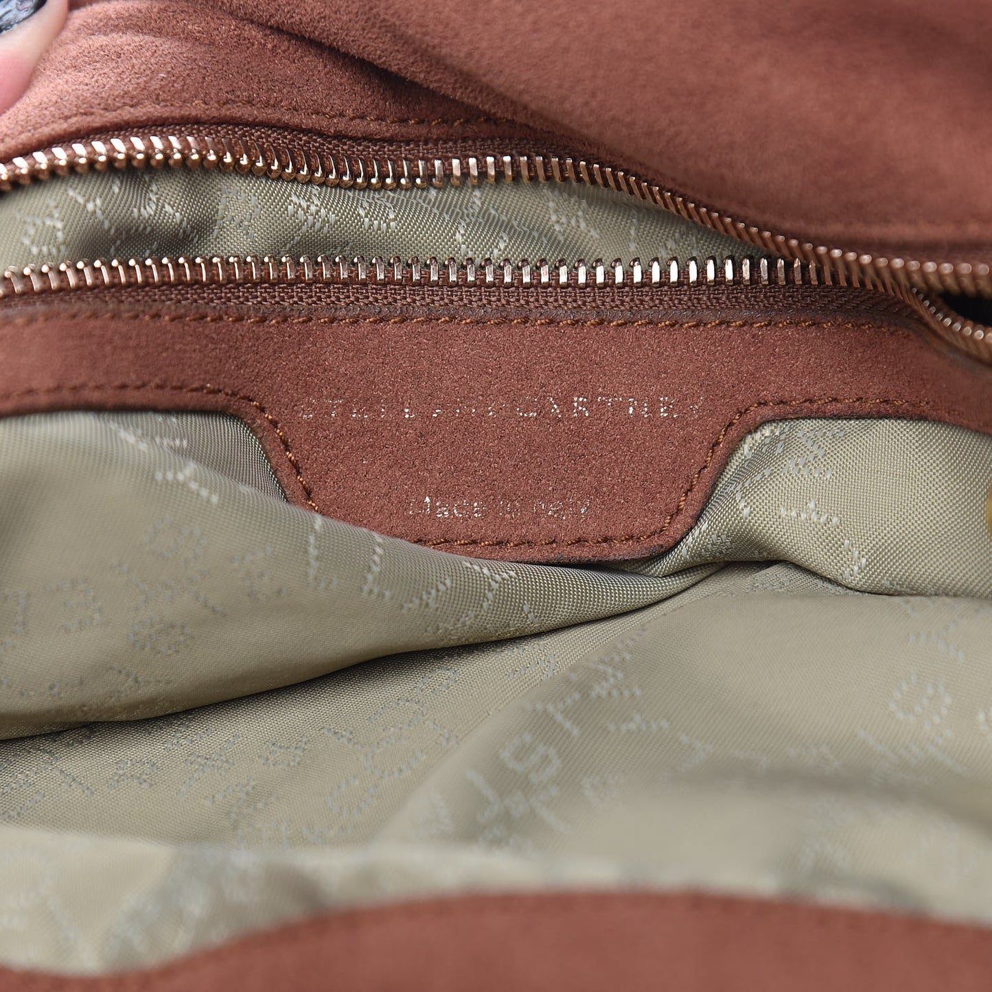 Metallic Tricot Small Falabella Tote