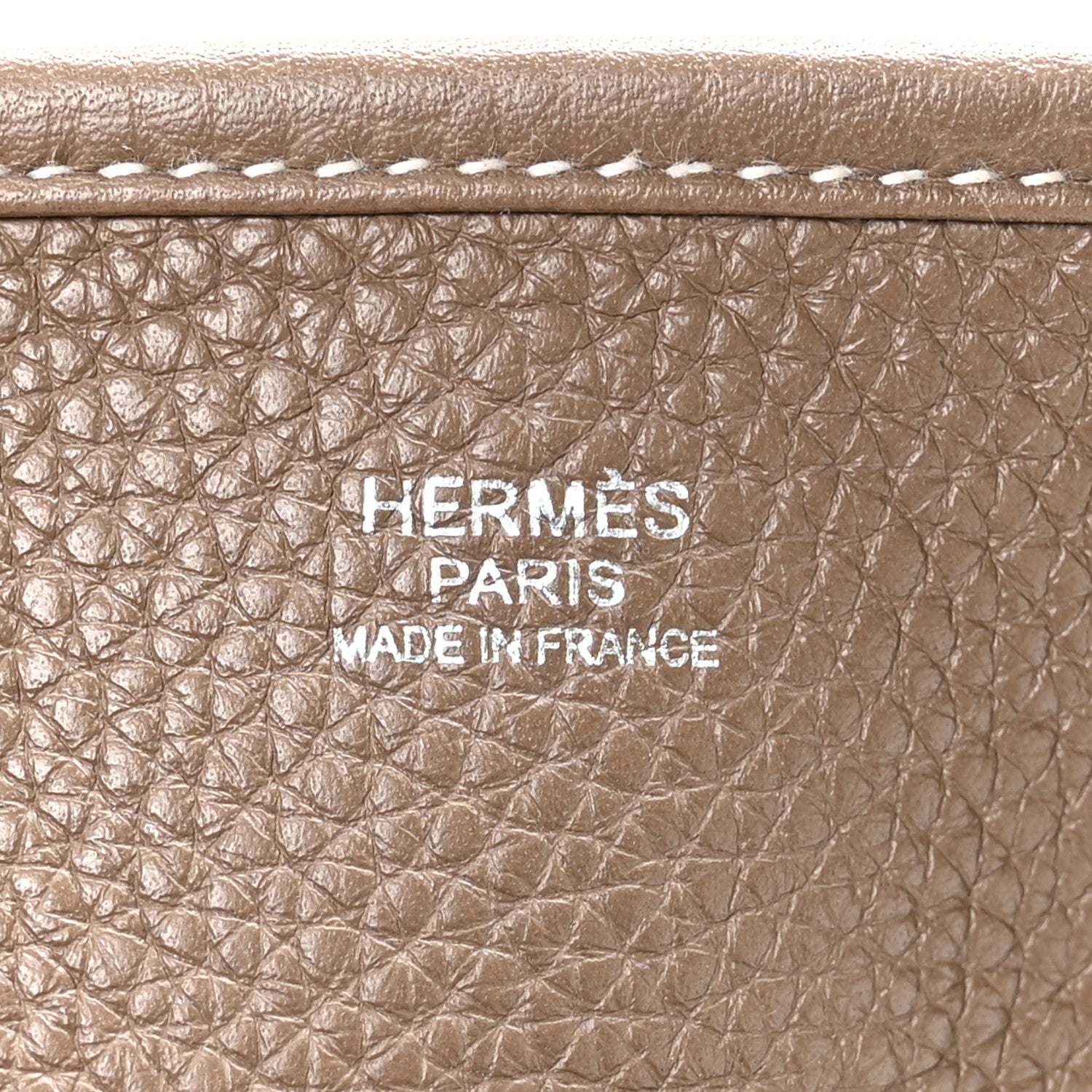 Hermes Taurillon Clemence Evelyne III GM Etoupe 6 of 10