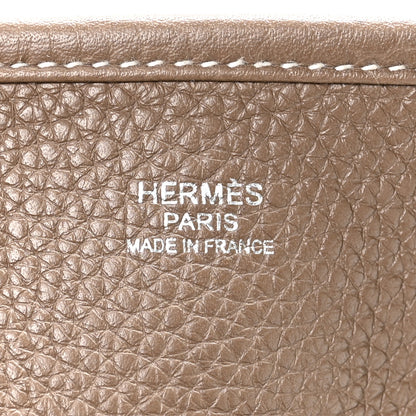 Hermes Taurillon Clemence Evelyne III GM Etoupe 6 of 10