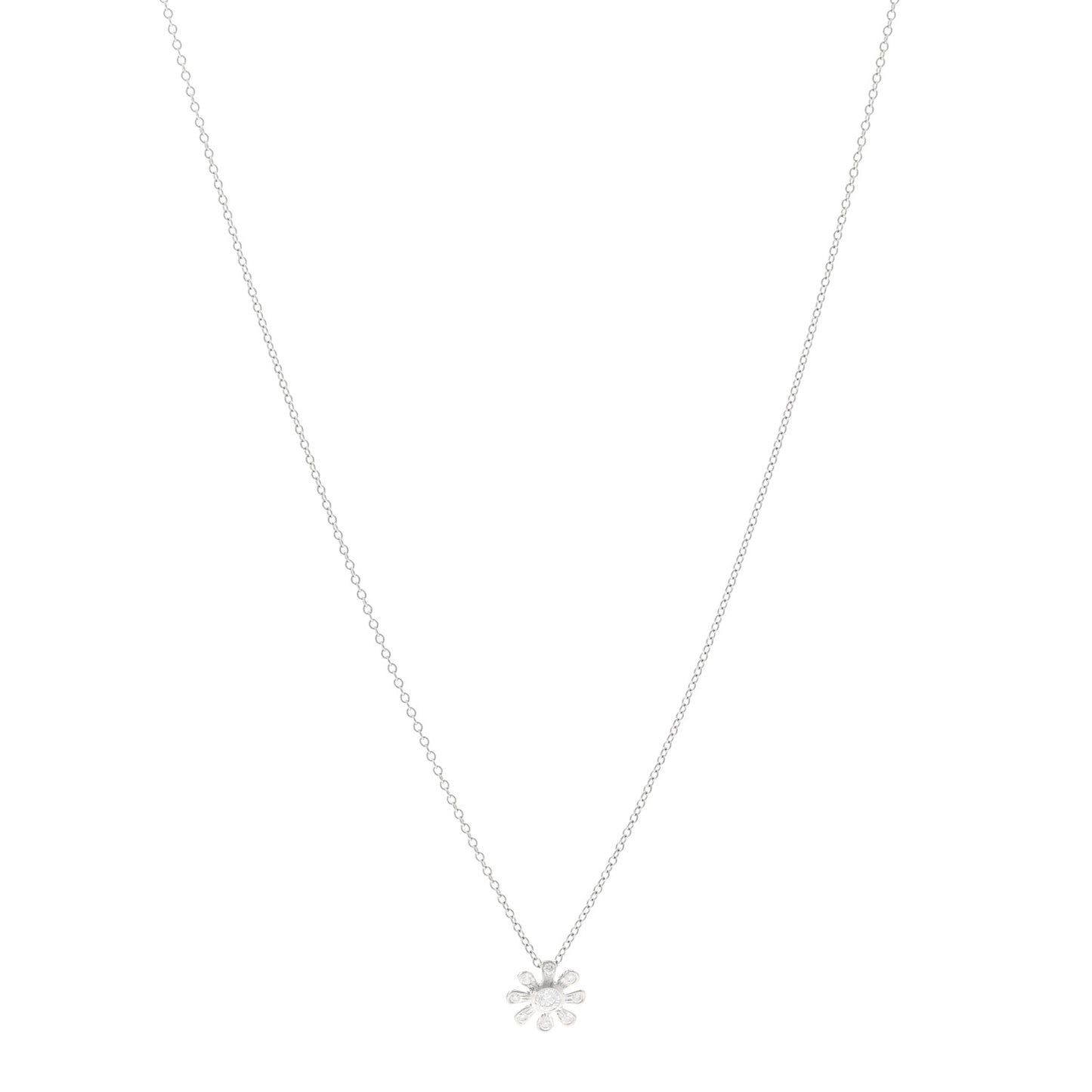 Platinum Diamond Paloma Picasso Daisy Pendant Necklace