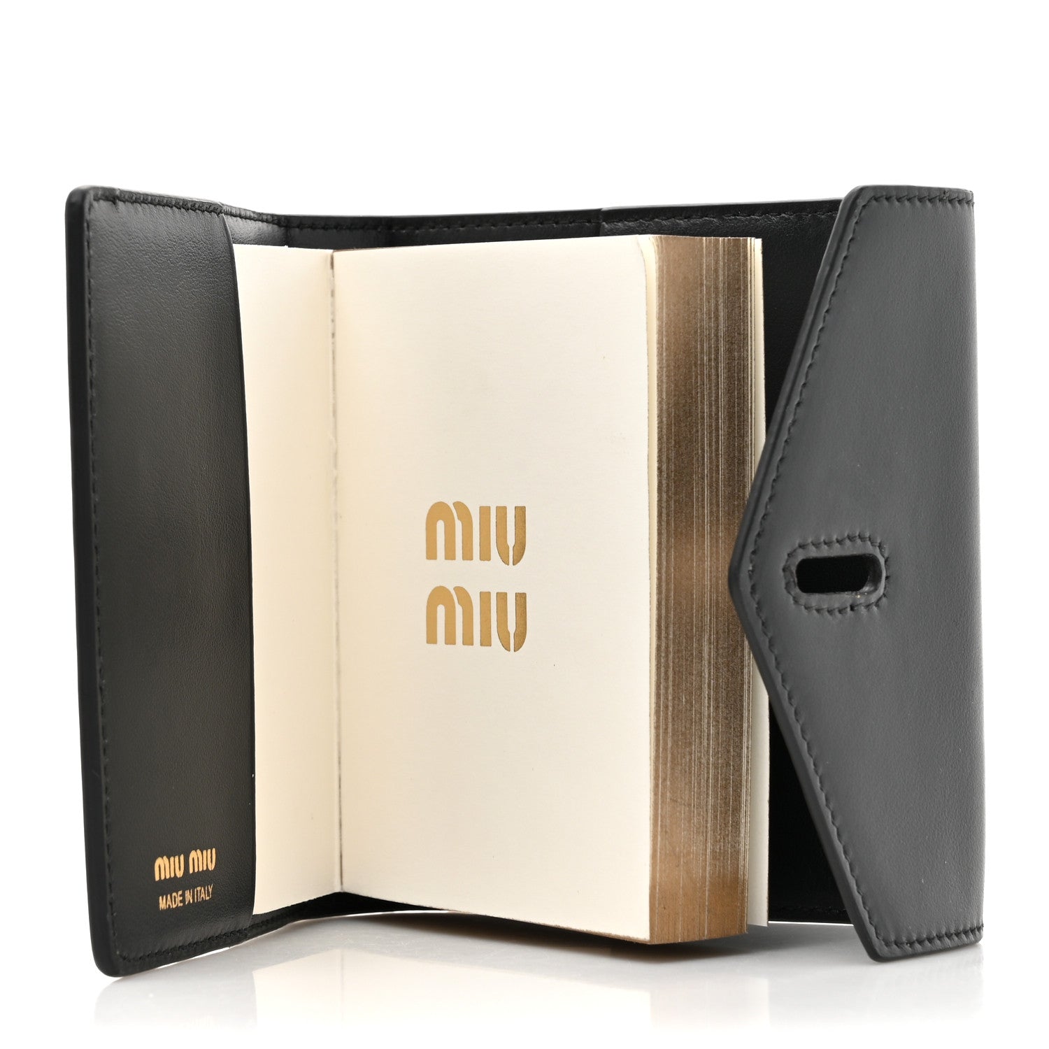 Miu Miu Nappa Diary Pencil Case Set Black 1572279 – FASHIONPHILE