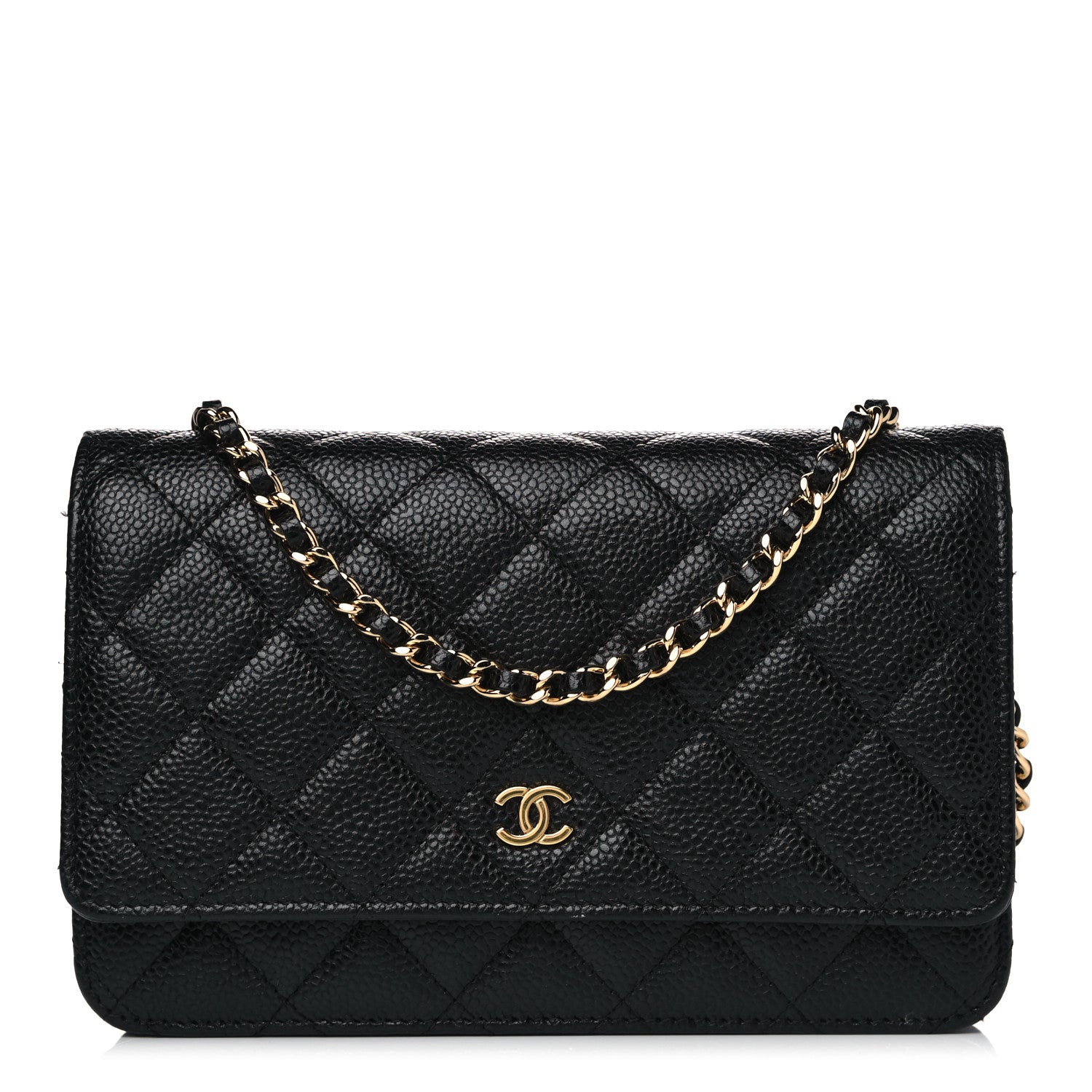 Chanel Caviar Quilted Wallet On Chain WOC Black 1 of 11