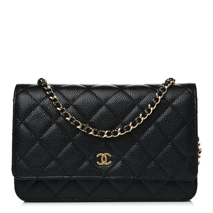 Chanel Caviar Quilted Wallet On Chain WOC Black 1 of 11