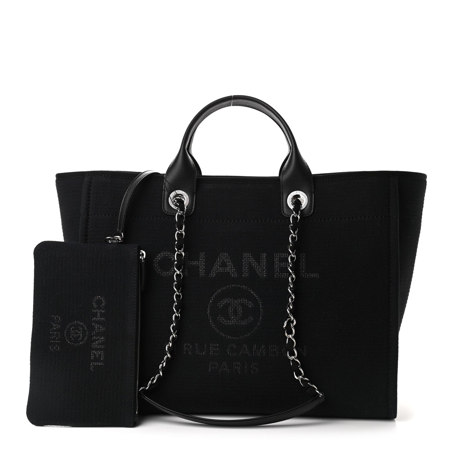 Mixed Fibers Medium Deauville Tote Black