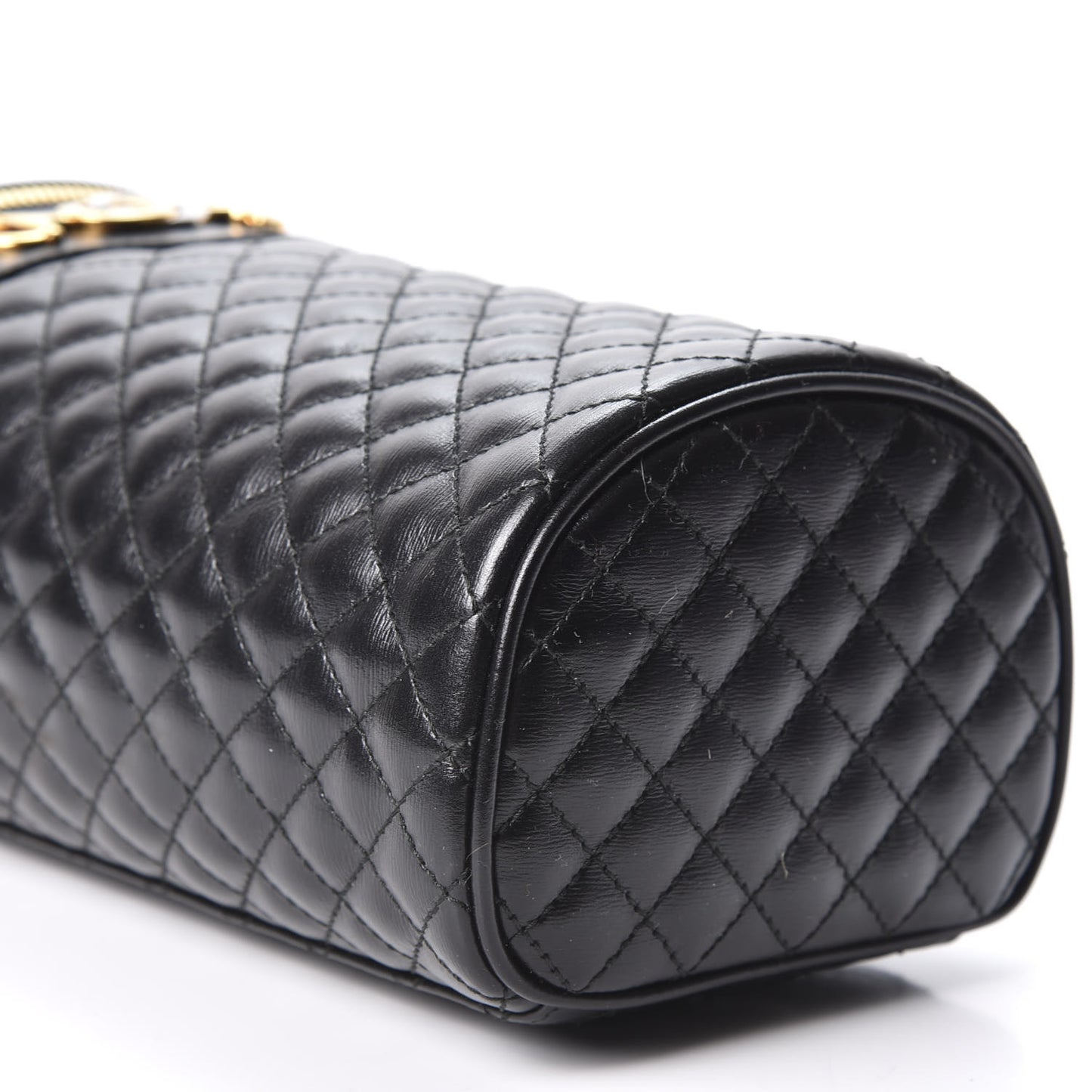 Calfskin Trapuntata Zumi Belt Bag Black