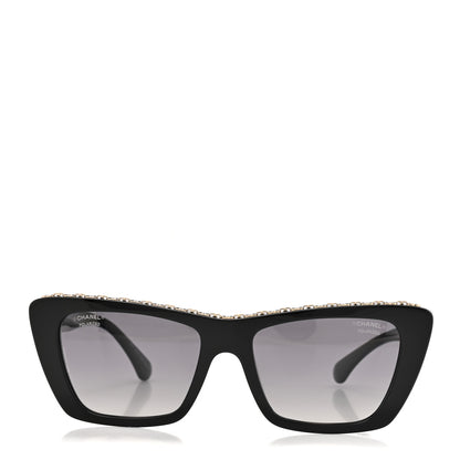 Chanel Acetate Butterfly Sunglasses 5540 Black 2 of 9