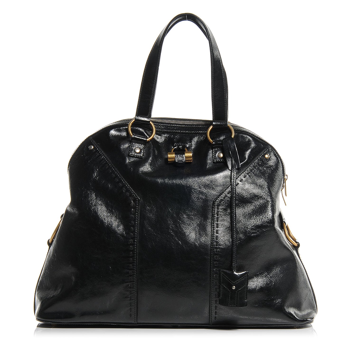 Patent Leather Oversized Muse Black