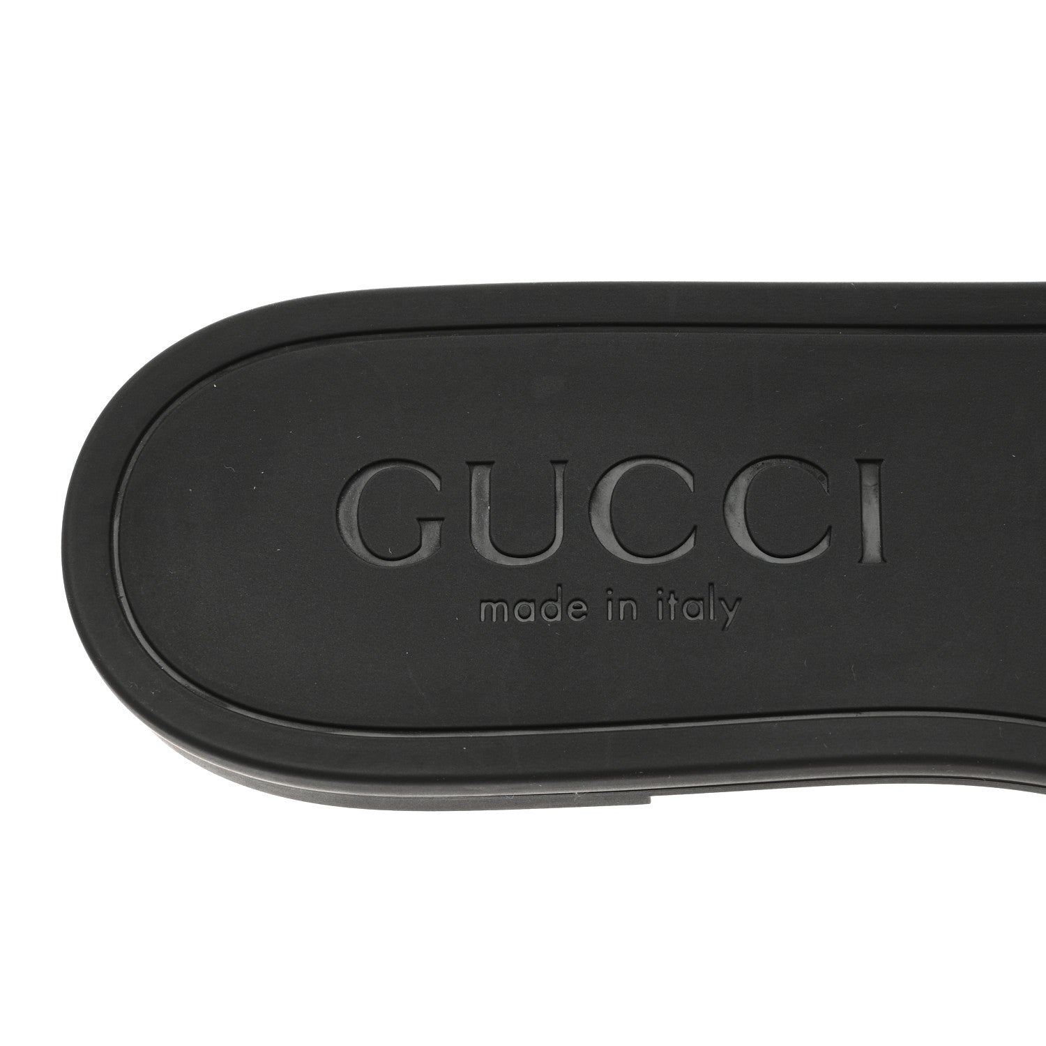 Gucci Rubber Womens Interlocking G Slide Sandals 39 Black 7 of 9