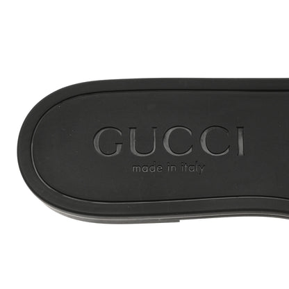 Gucci Rubber Womens Interlocking G Slide Sandals 39 Black 7 of 9