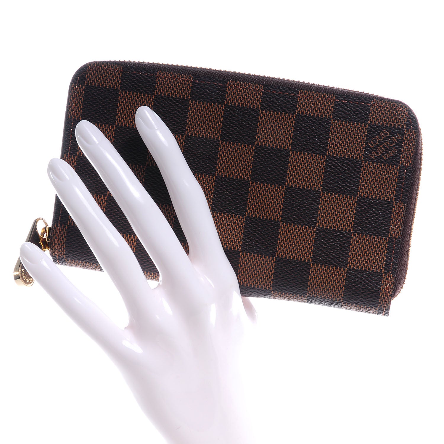 Louis Vuitton Damier Ebene Zippy Compact Wallet 2 of 8
