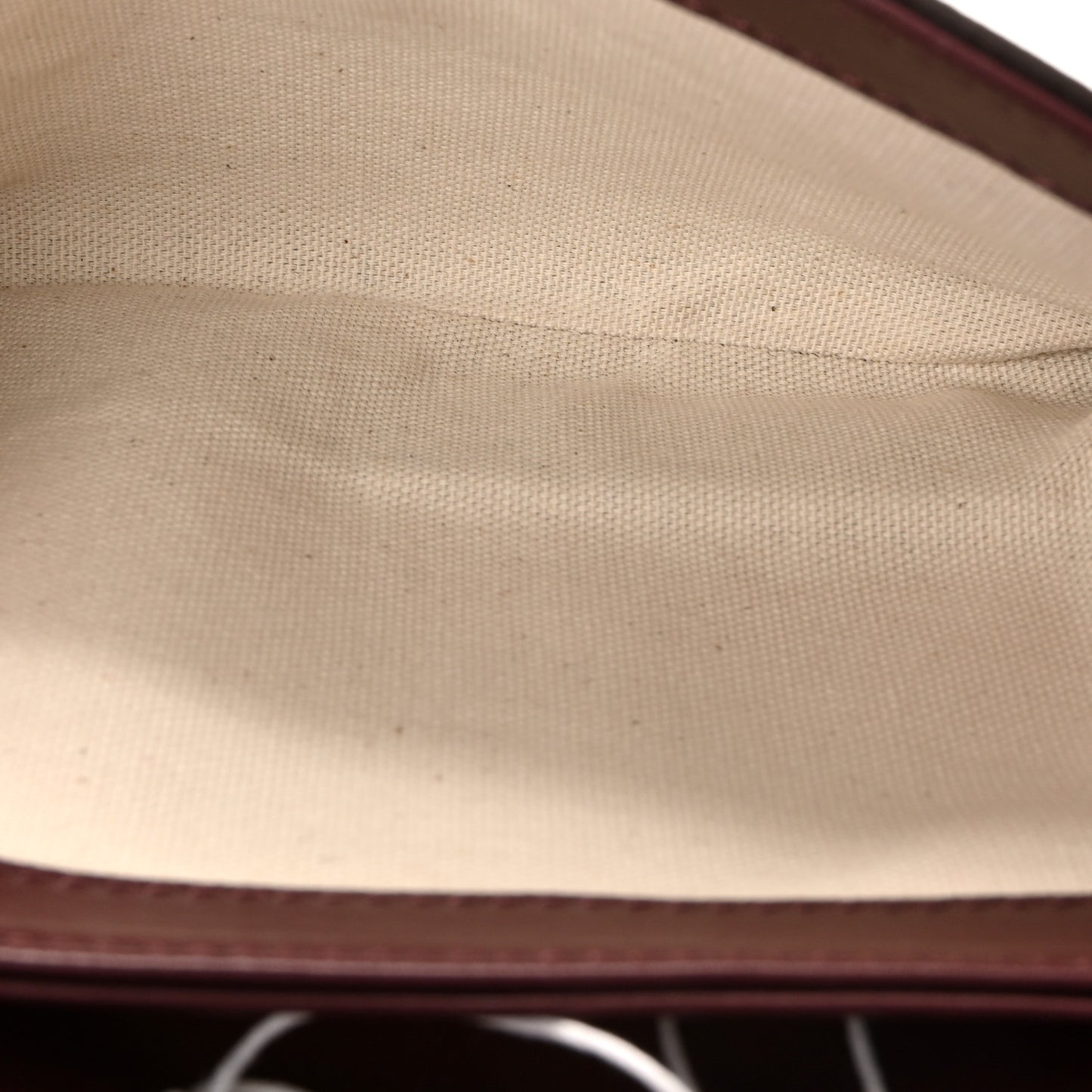 Calfskin Duetto Crossbody Bag Burgundy Pink