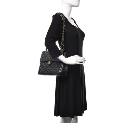Chanel Caviar Quilted Jumbo Single Flap Black 2 of 12