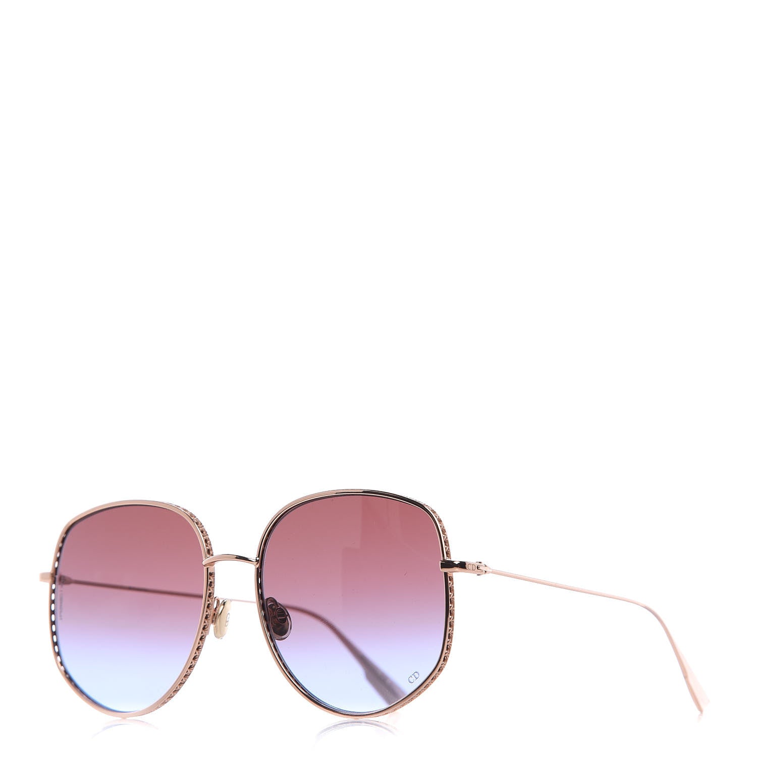 Christian Dior Dior By Dior 2F Sunglasses Pink Gold 1 of 6
