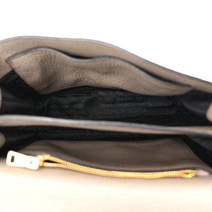 Prada Vitello Daino Crossbody Flap Argilla 5 of 13