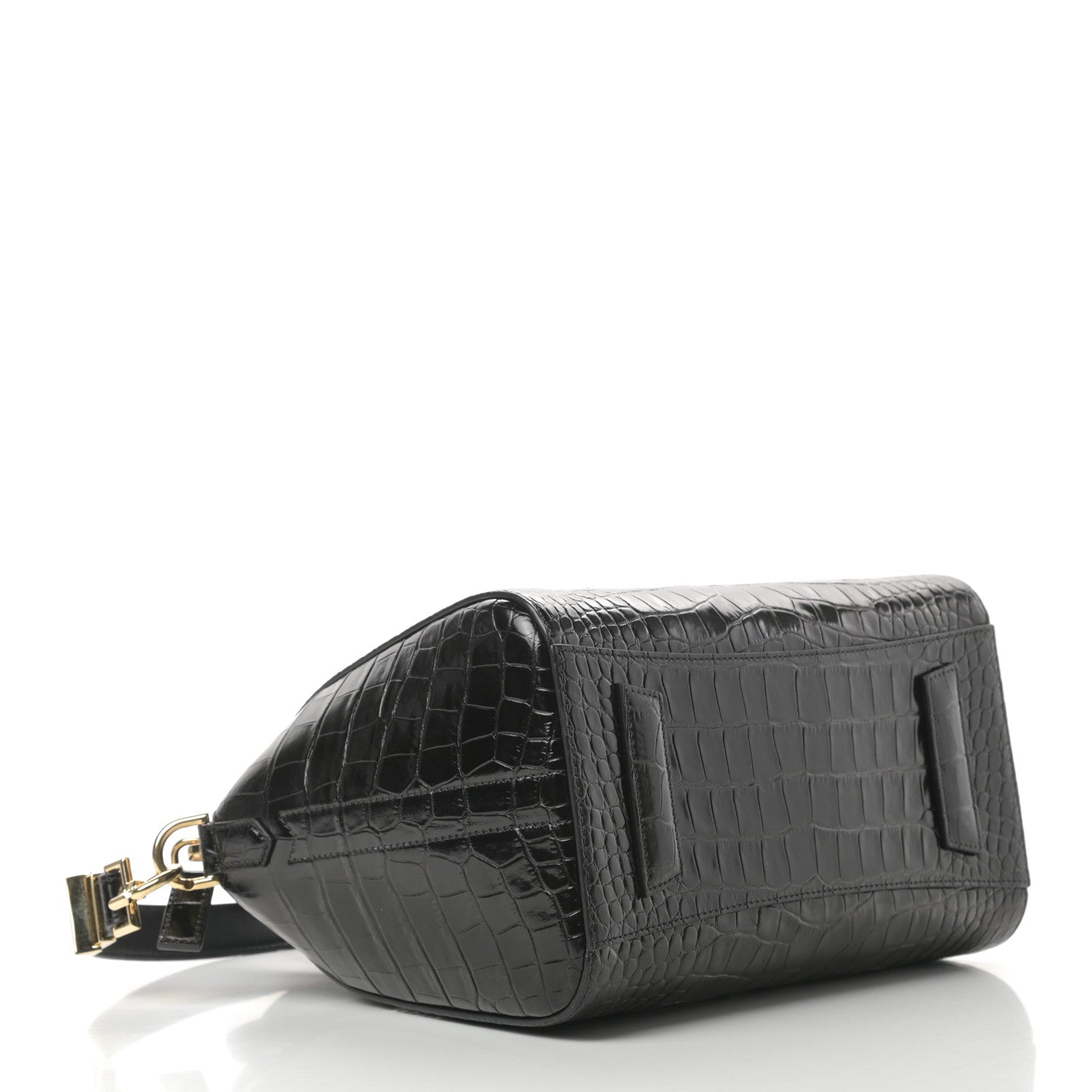 Givenchy Calfskin Crocodile Embossed Small Antigona Black 4 of 10