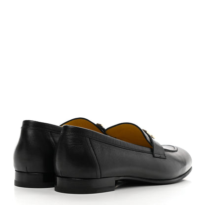 Hermes Goatskin Womens Paris Loafers 39.5 Black 4 of 9