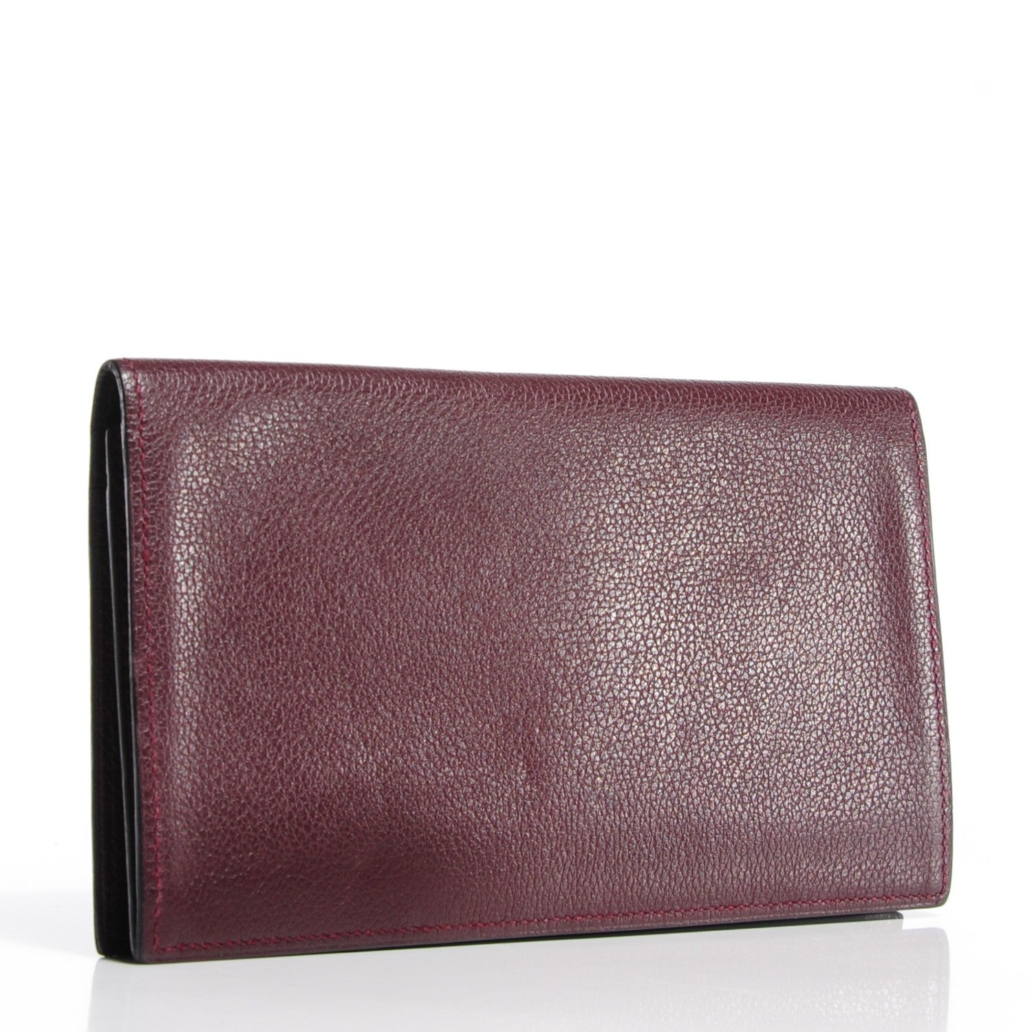 Hermes Evercolor MC2 Fleming Checkbook Holder Wallet Prune 3 of 7