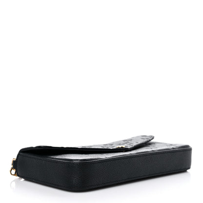 Louis Vuitton Empreinte Pochette Felicie Chain Wallet Black 5 of 13