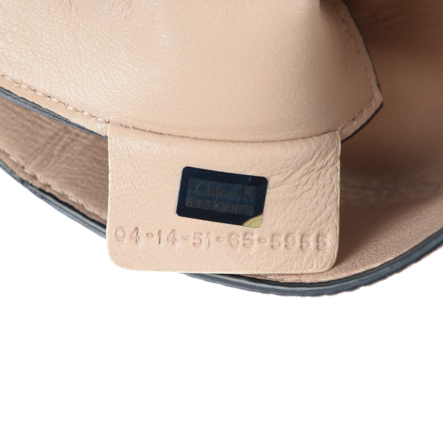 Lambskin Fold Over Pochette Motty Grey