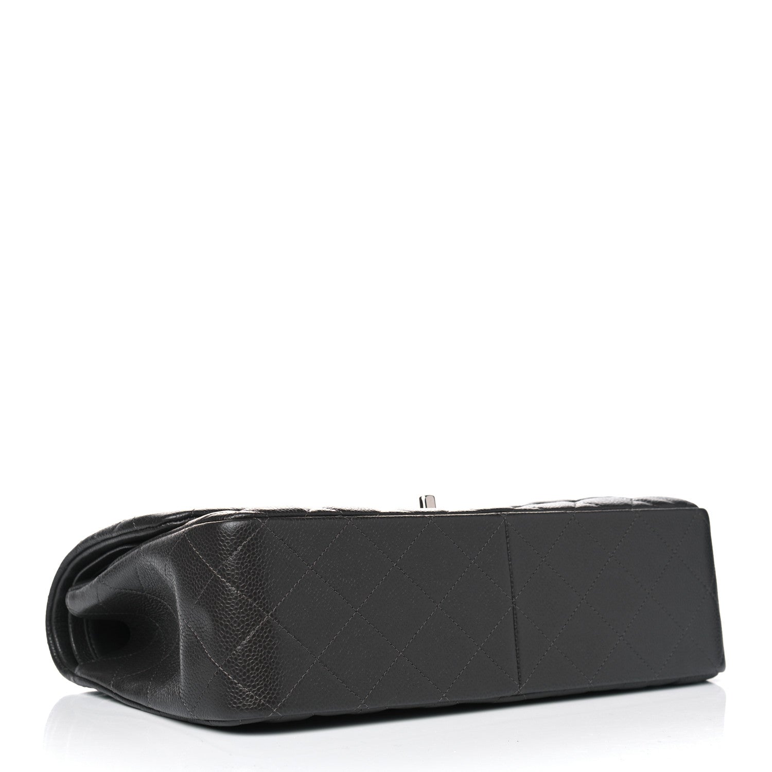 Chanel Caviar Quilted Jumbo Double Flap Dark Charcoal 3 of 5