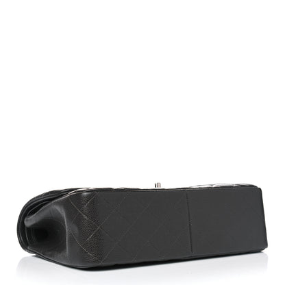 Chanel Caviar Quilted Jumbo Double Flap Dark Charcoal 3 of 5