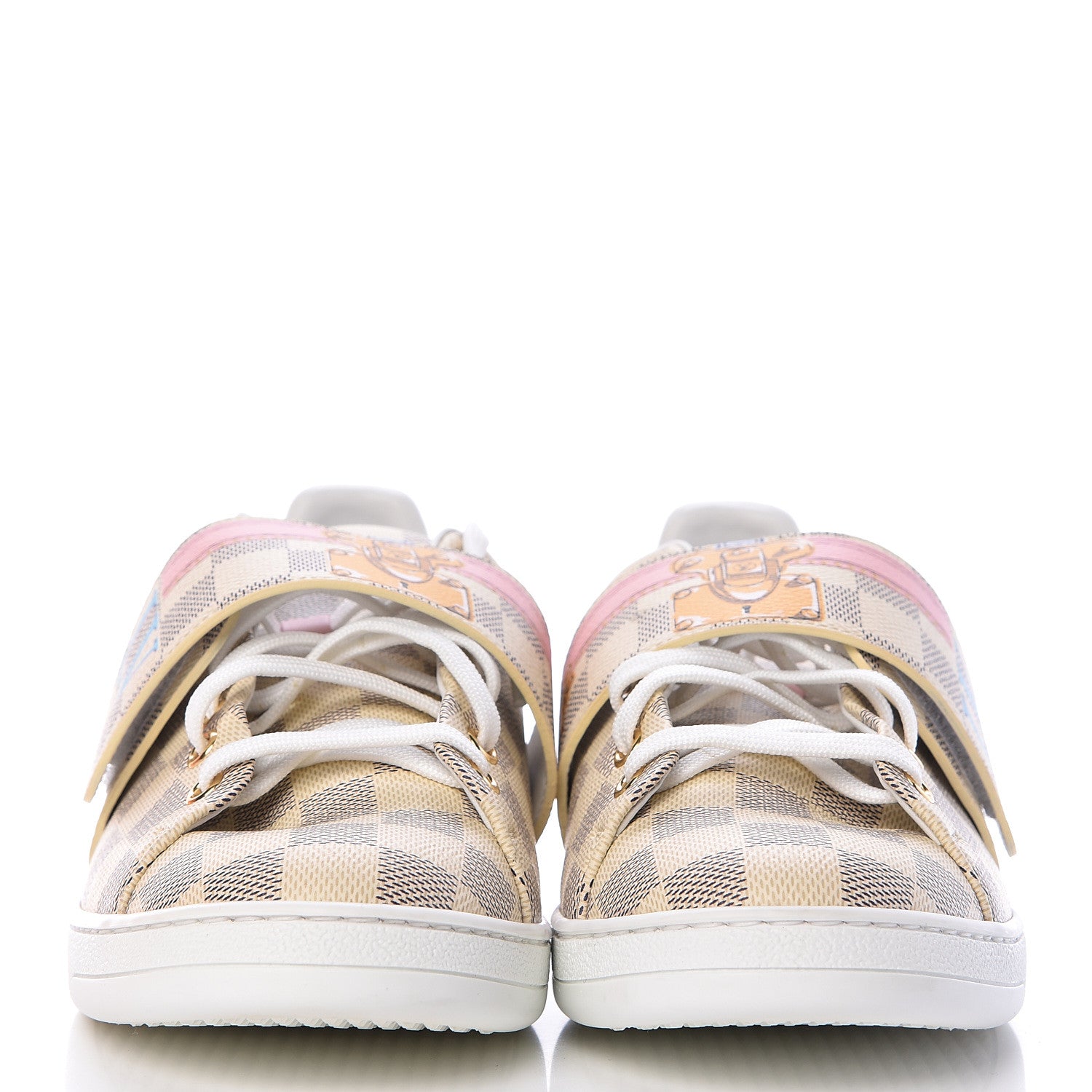 Louis Vuitton Damier Azur Summer Trunks Frontrow Sneakers 41 2 of 11