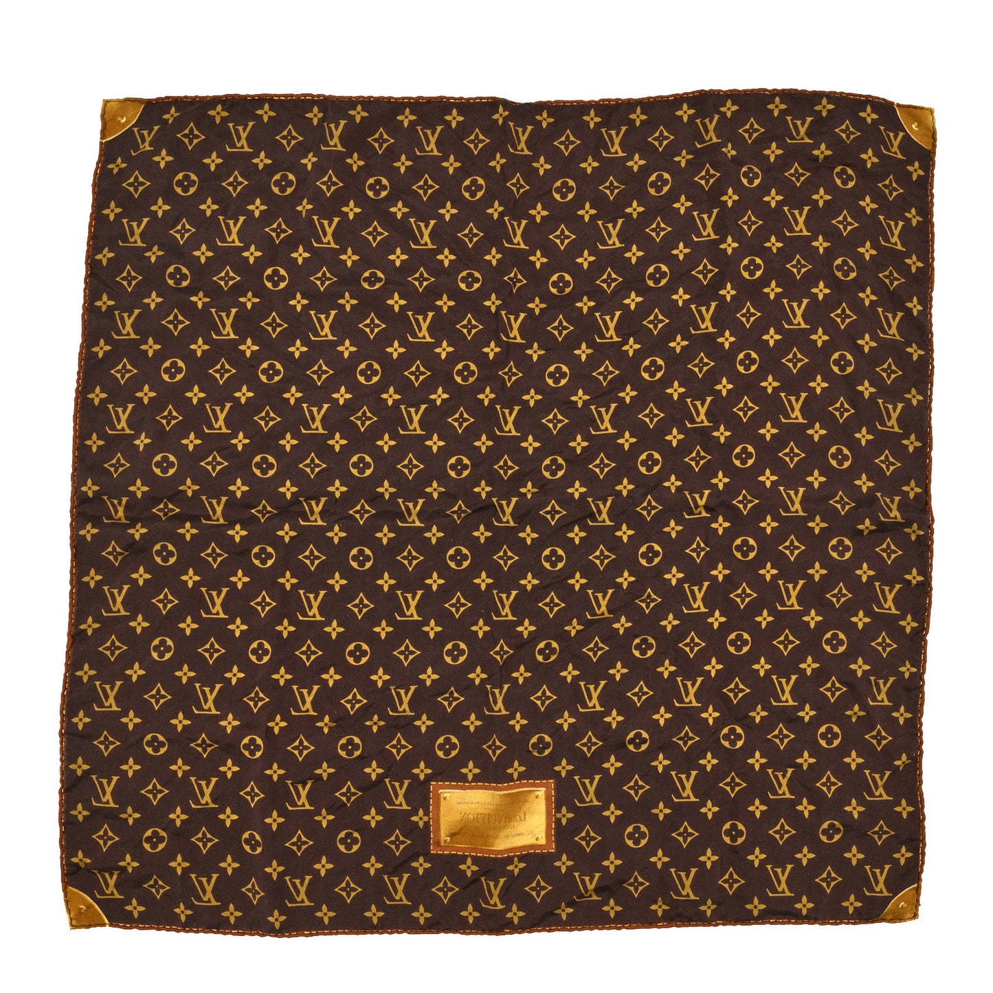 Silk Monogram Classic Square Scarf