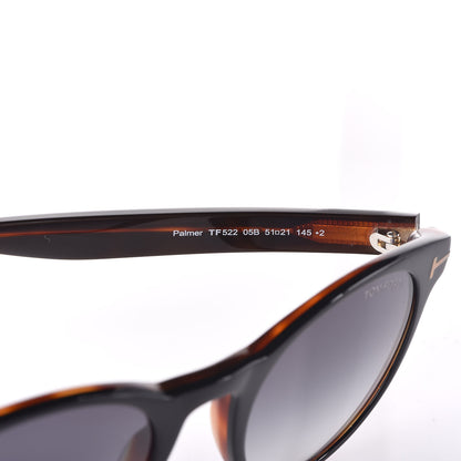 Tom Ford Palmer Round Sunglasses TF522 Tortoise Black 6 of 9