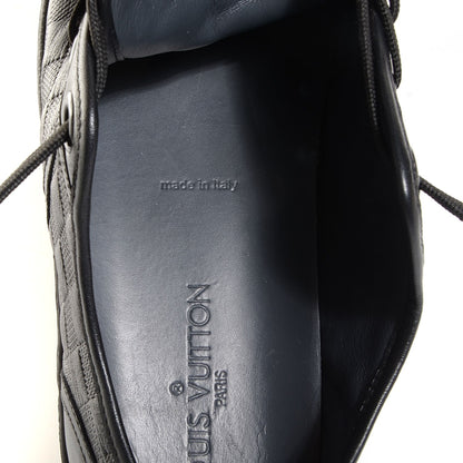 Louis Vuitton Calf Embossed Damier Brooklyn Sneakers 6.5 Black 16 of 17