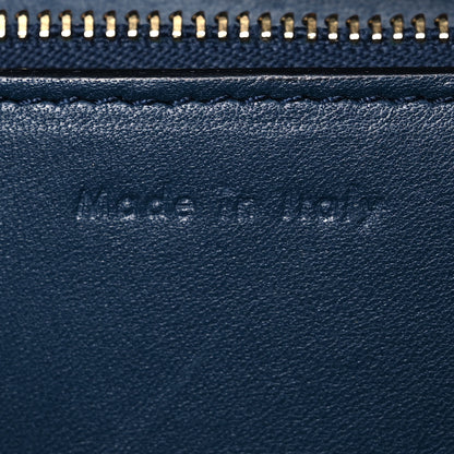 Celine Liege Calfskin Medium Classic Box Flap Bag Dark Blue 8 of 16