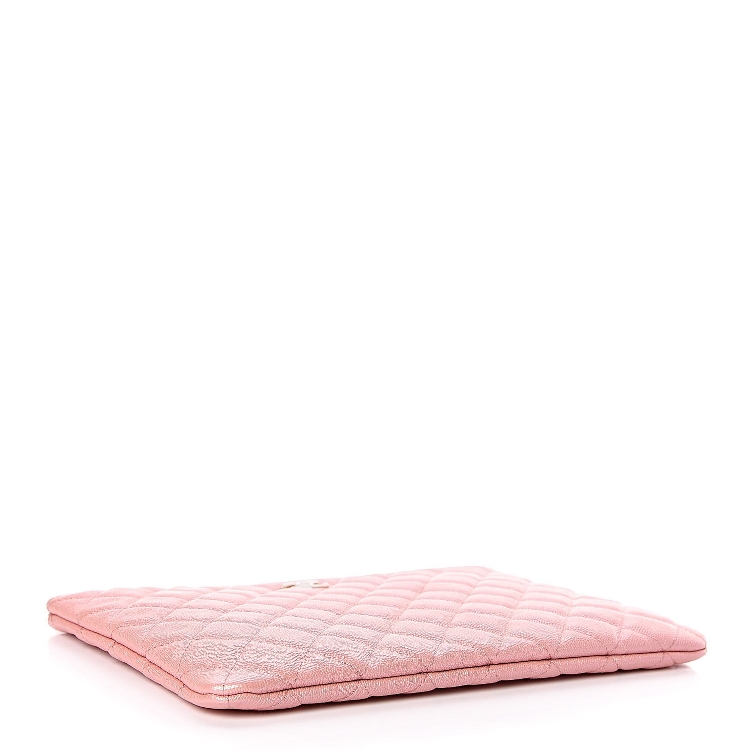 Chanel Iridescent Caviar Quilted Medium Cosmetic Case Rose Pink 4 of 8