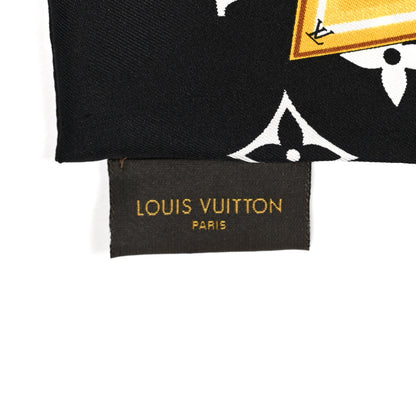 Louis Vuitton Silk Monogram Confidential Bandeau Black 3 of 3