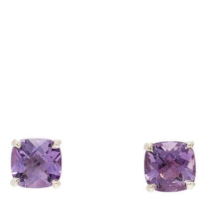 Tiffany Sterling Silver Amethyst Sparklers Stud Earrings 1 of 4