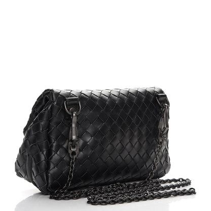 Bottega Veneta Nappa Intrecciato Mini Messenger Bag Nero Black 3 of 11
