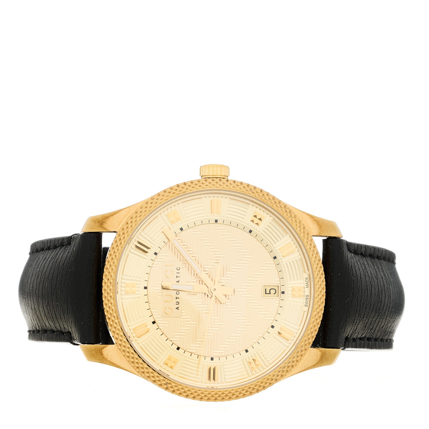 Gucci Stainless Steel Calfskin 40mm G-Timeless Eryx Automatic Watch Gold 2 of 5