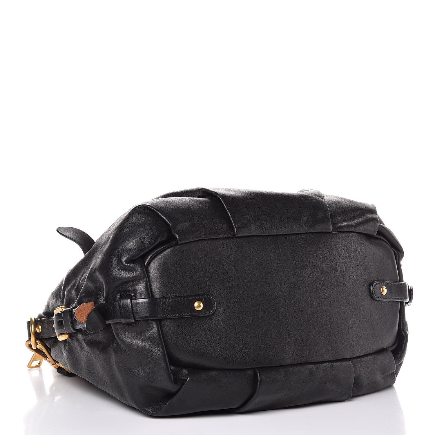 Prada Soft Calf Shoulder Bag Black 4 of 9
