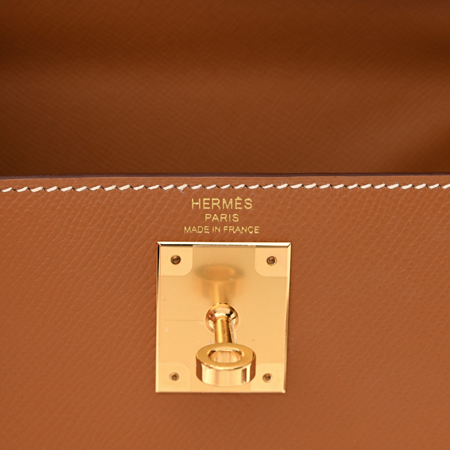 Hermes Epsom Kelly Sellier 28 Gold 6 of 10