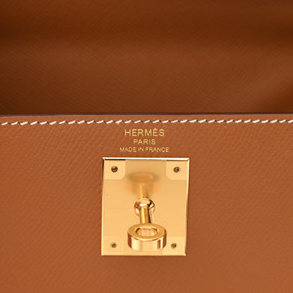 Hermes Epsom Kelly Sellier 28 Gold 6 of 10