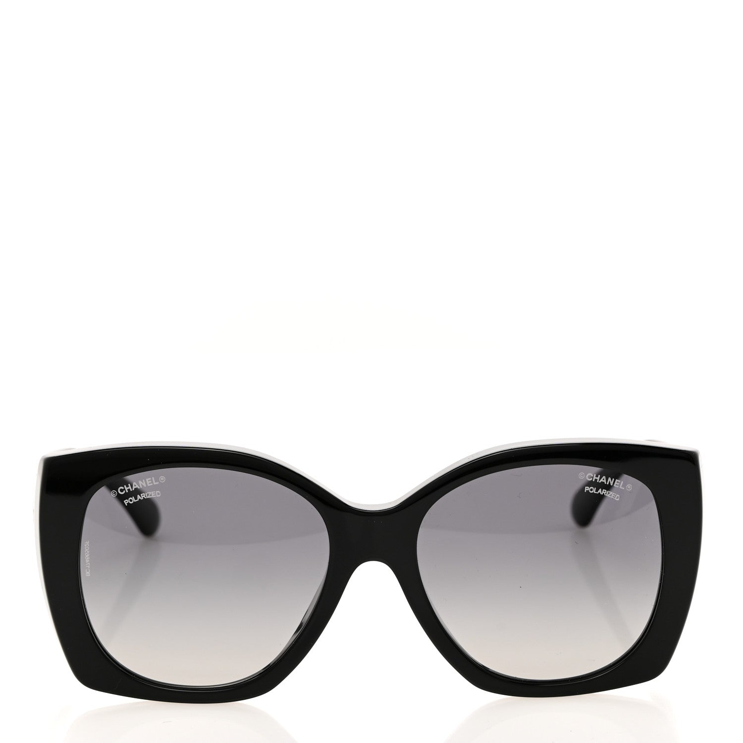 Chanel Acetate Square CC Heart Sunglasses 5519 Black 2 of 8