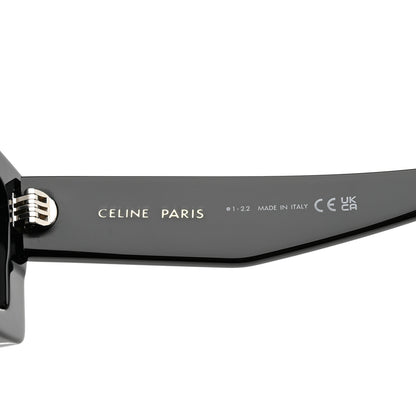 Celine Acetate Monochroms Square Sunglasses CL40214U Black 6 of 6
