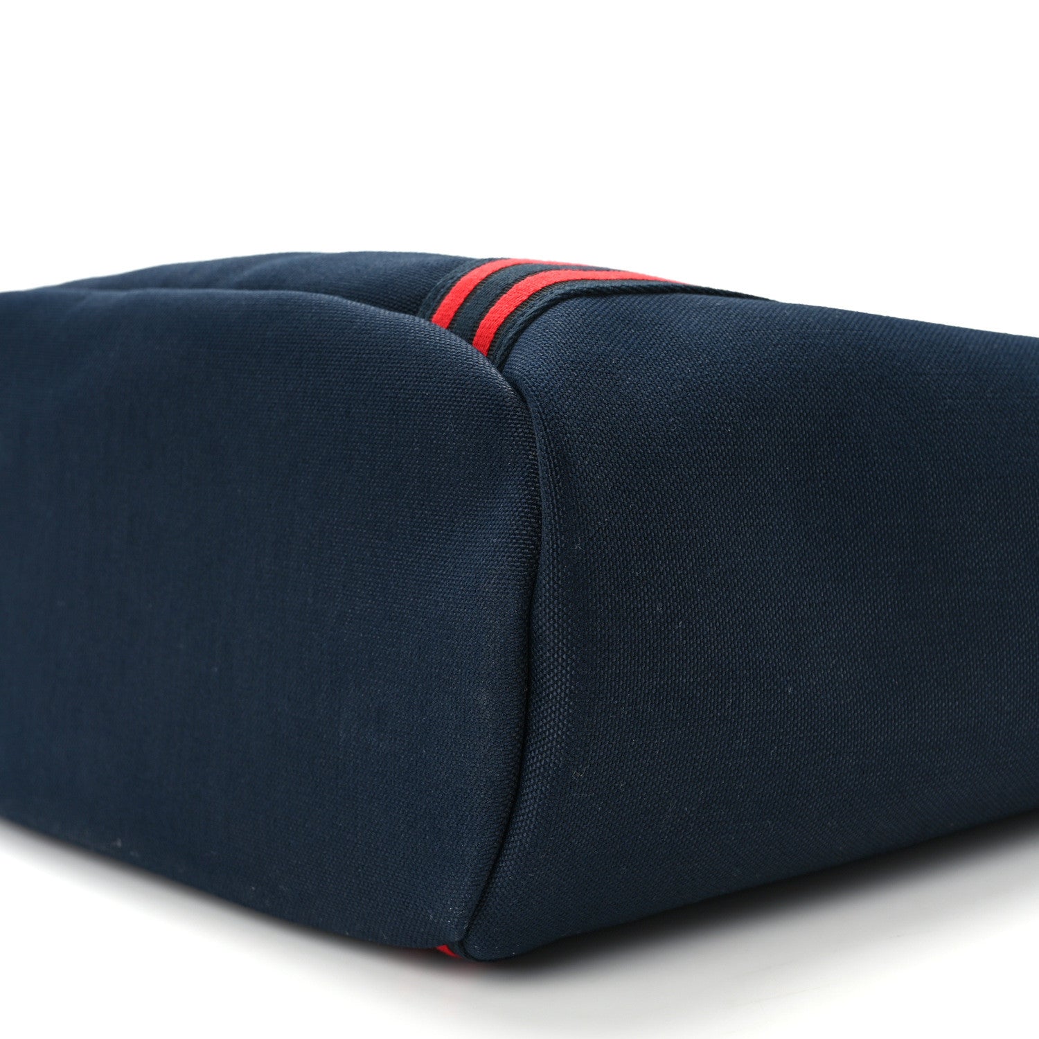 Hermes Toile Sac De Pansage Groom Bleu Marine Rouge 11 of 14