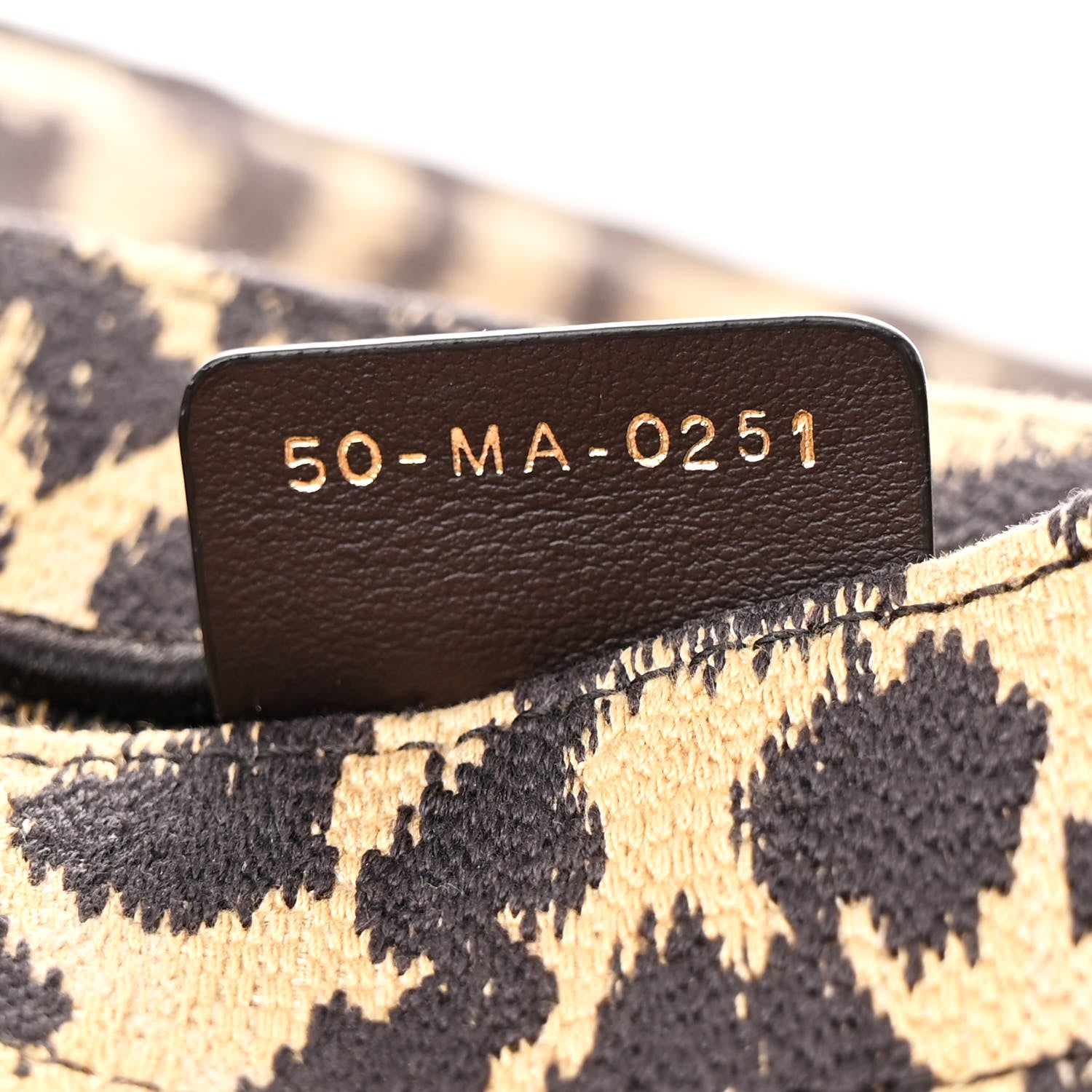 Christian Dior Canvas Mizza Embroidered Medium Leopard Book Tote Beige 7 of 12