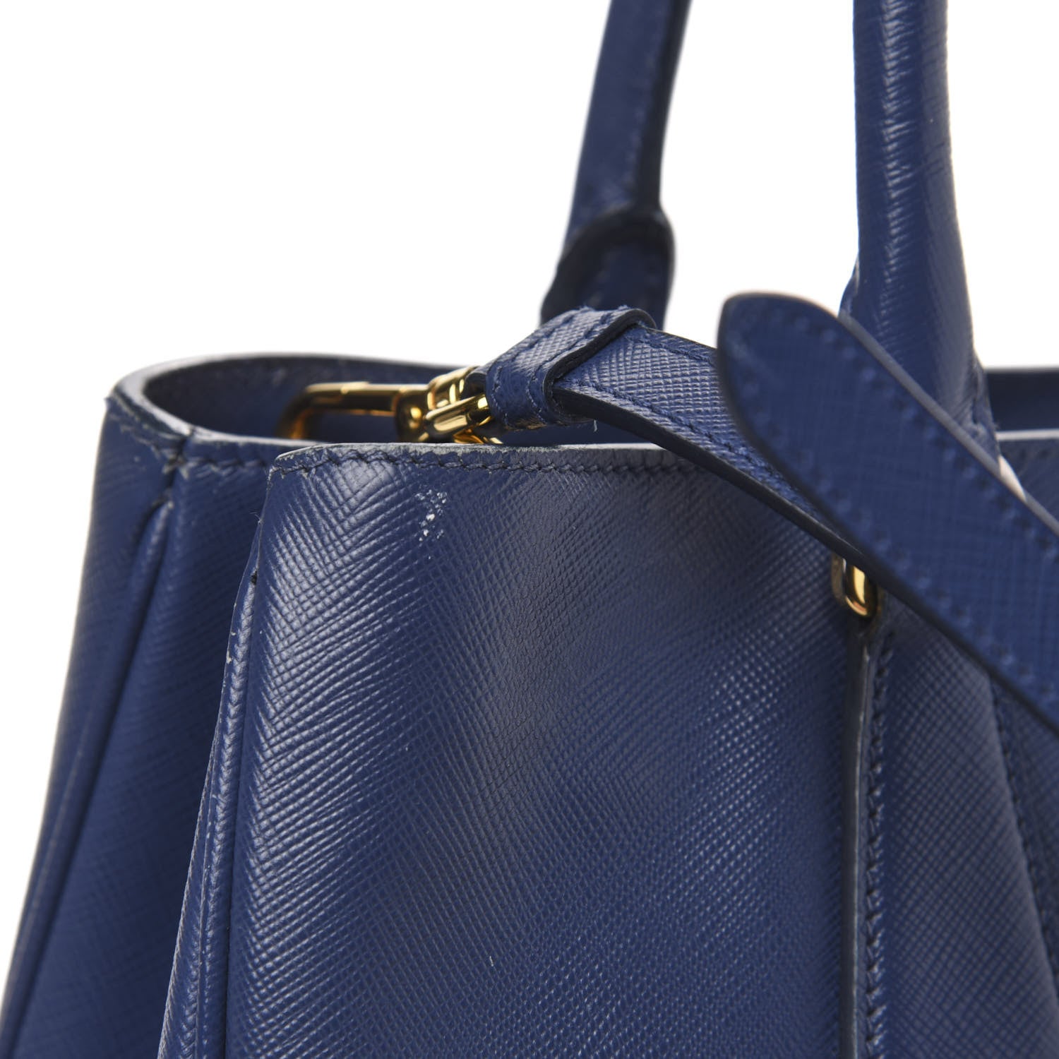 Prada Saffiano Lux Large Tote Bluette 13 of 16