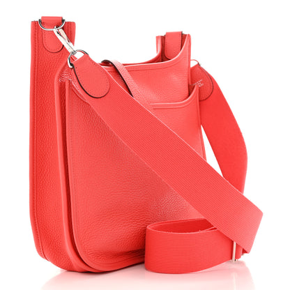 Hermes Taurillon Clemence Evelyne III PM Rose Jaipur 3 of 12