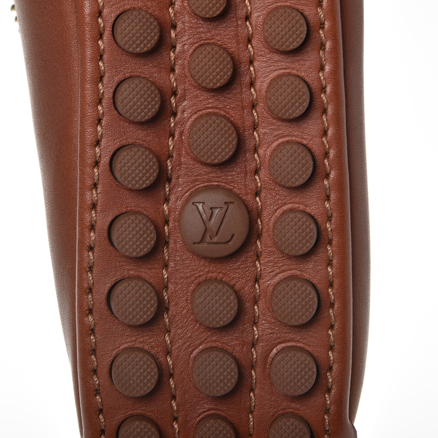 Louis Vuitton Calfskin Zip Oxford Ballerina Flats 35.5 Cognac 6 of 10