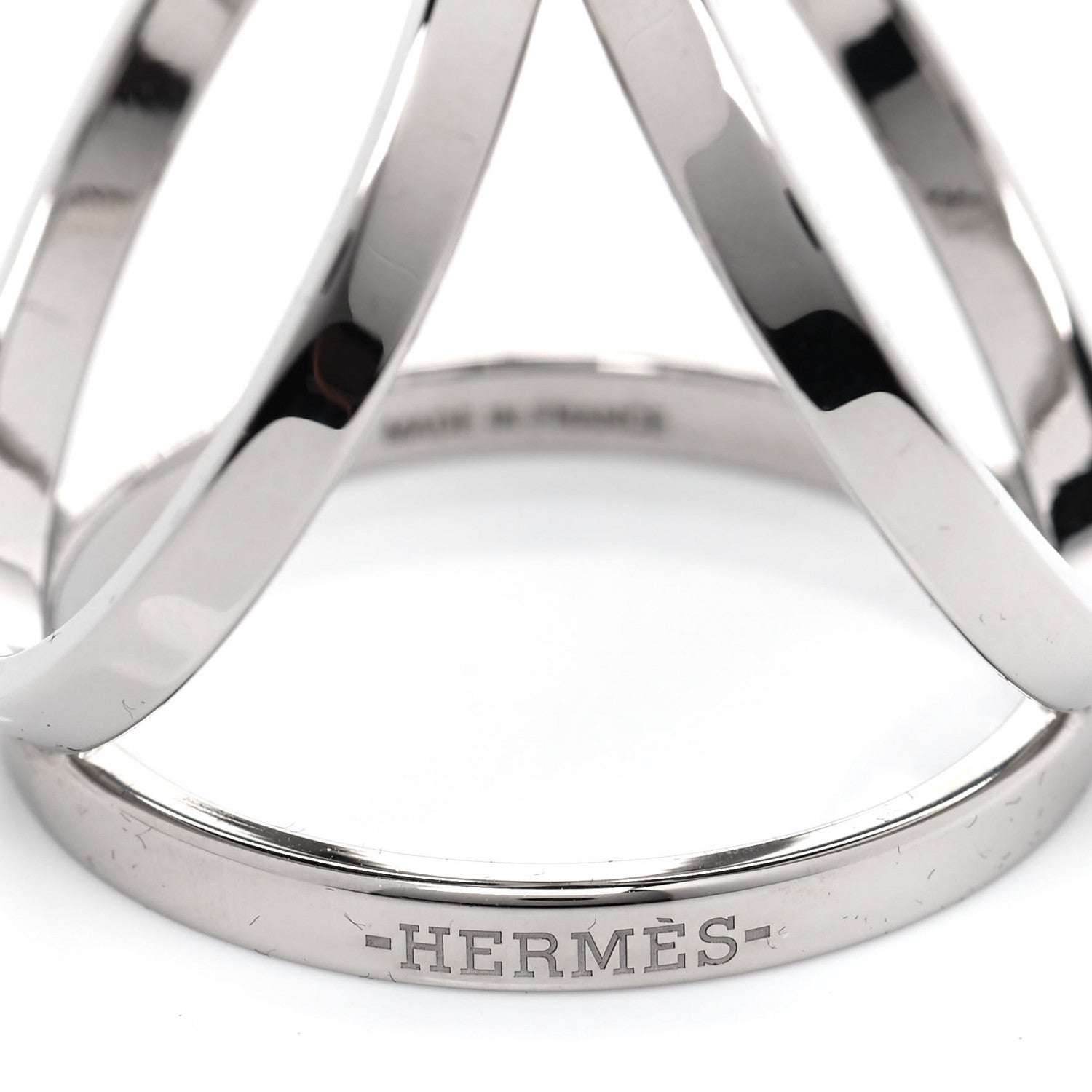 Hermes Palladium Trio Scarf Ring 4 of 5