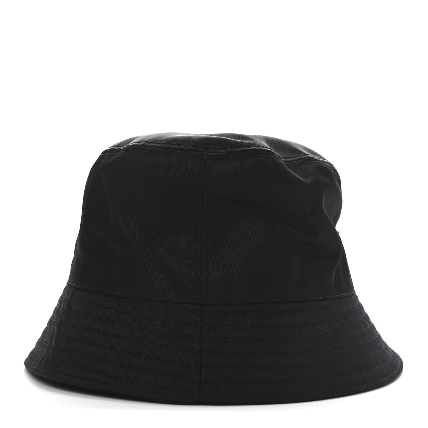 Re-Nylon Metal Triangle Logo Womens Bucket Hat XL Black