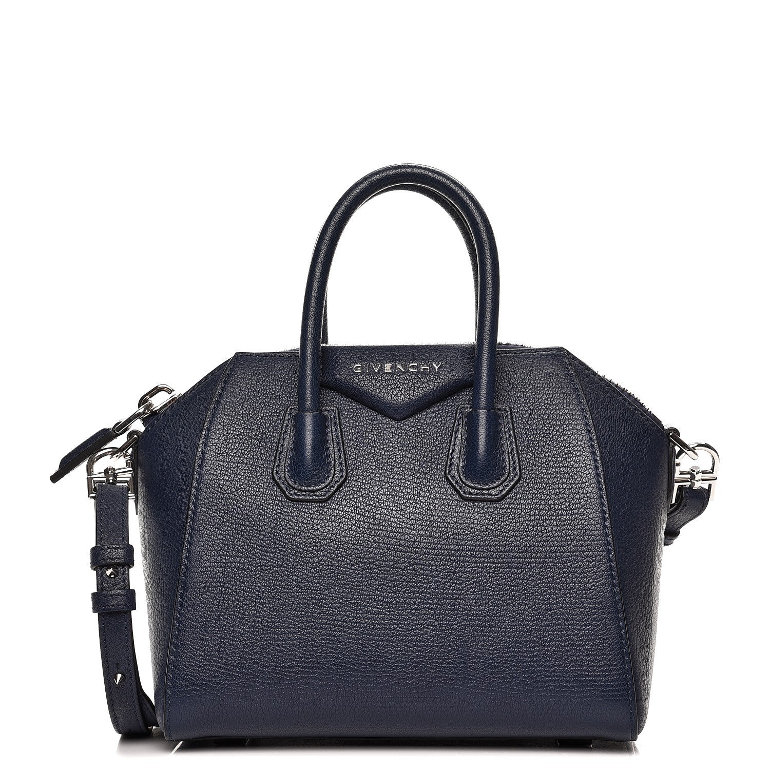 Givenchy Sugar Goatskin Mini Antigona Night Blue 1 of 9
