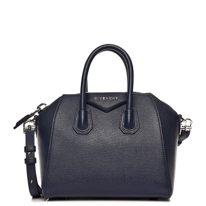 Givenchy Sugar Goatskin Mini Antigona Night Blue 1 of 9